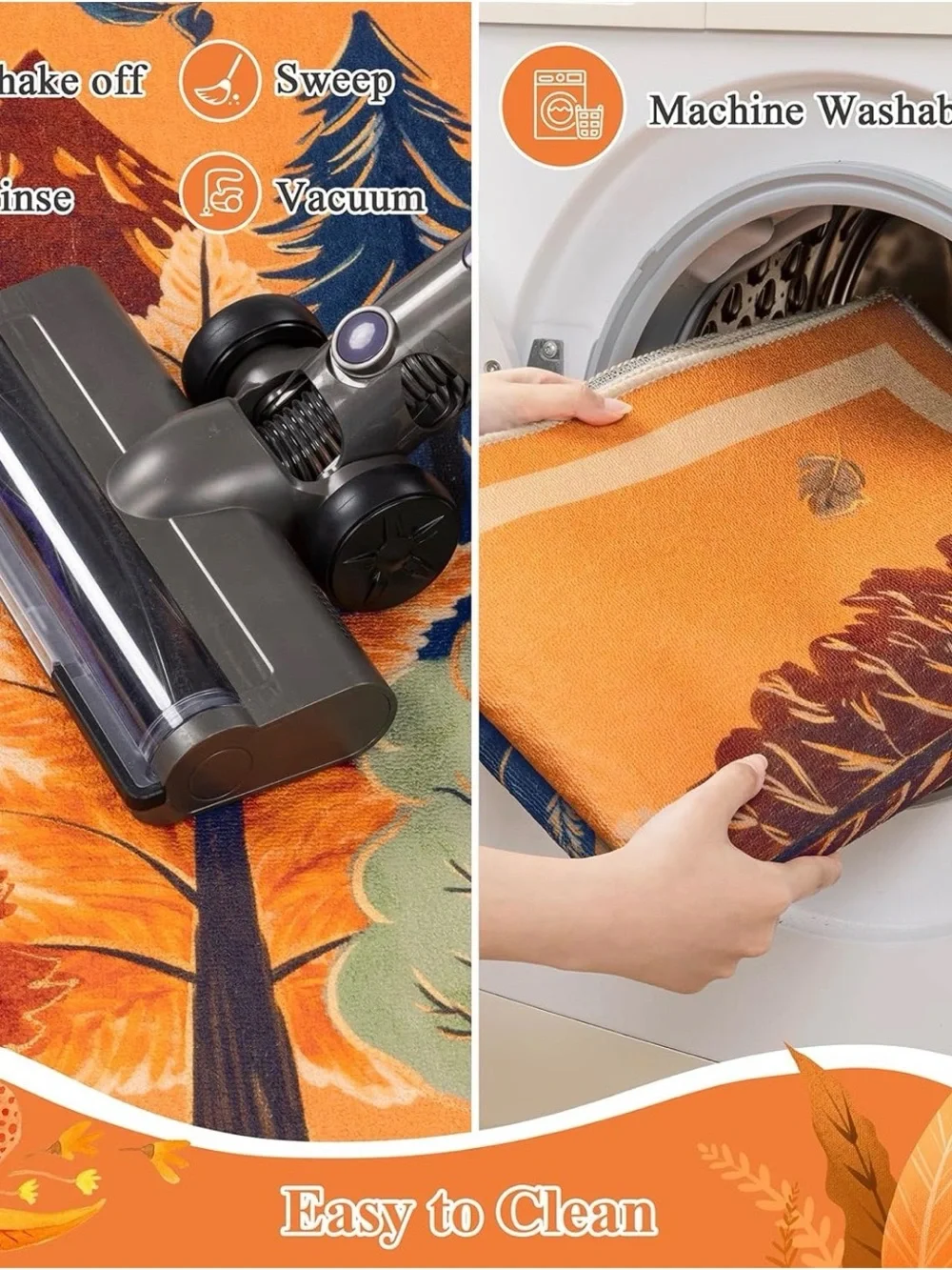 Autumn Forest Orange Doormat - Seasonal Home Accent